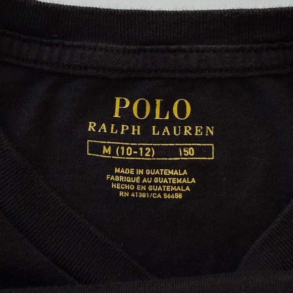 Ralph Lauren polo bear boys long sleeve 100% cotton t-shirt 10/12 - Picture 5 of 8